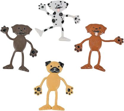 24 PCS Bendable Dog Toys – Fun Collectible Party Favors for Kids